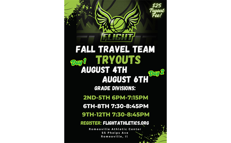 2025 Flight Fall Travel Team Tryouts
